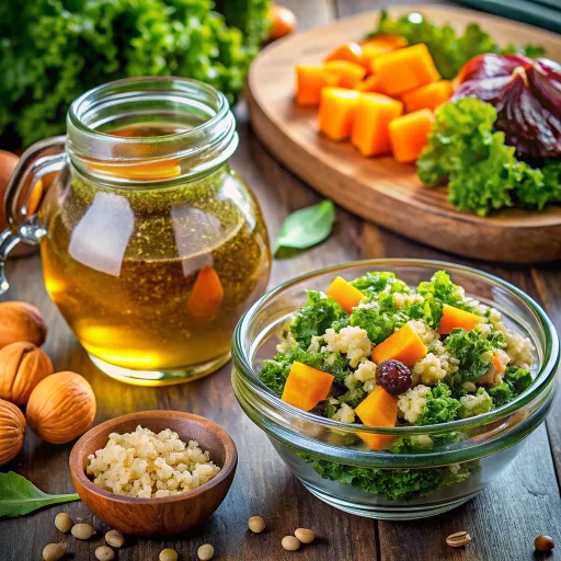 कद्दू और क्विनोआ सलाद